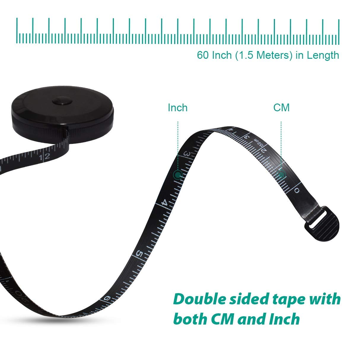 150cm Mini Tape Meter Tape Tai - Sewing Gauge Ruler ulasan dan harga