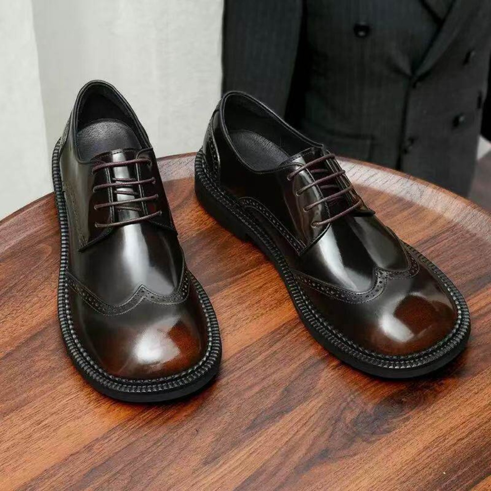 Fashion Men's Genuine Leather  - Sewing Latex ulasan dan harga