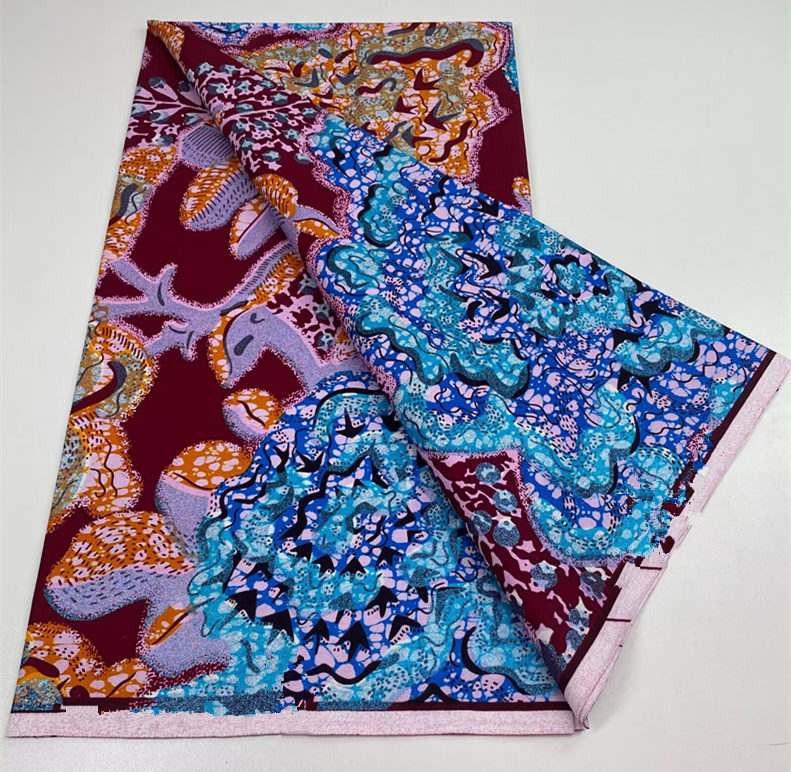 Nigeria Ankara Wax Fabric Bloc - Sewing Batik Fabric ulasan dan harga